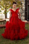 Sukienka dla dziewczynki Pixie 7-11 lat 30080 czerwona