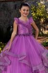 Sukienka dla dziewczynki Belle 7-11 lat 30081 Liliowa